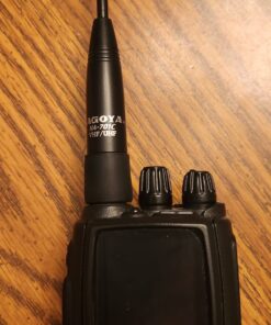 Authentic Genuine Nagoya NA-701C (Commercial Frequency Tuned) 8-Inch Whip VHF/UHF (155/455Mhz) Antenna SMA-Female for BTECH and BaoFeng Radios NA-701C Commercial VHF/UHF 37 71H2lrvgdyL