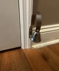 Mighty Paw Metal Dog Doorbell - Durable Bell Big Dog - Optimized Sound - Includes Doggy Doorbell Training Tips - Durable Sleek Silver Bell - Puppy Training Supplies - Pet Door Bells Potty Training 30 71H5a20Q9FL