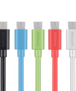 MaGeek Micro USB Cable, [3.3ft/5-Pack] Fast Charge Mobile Phone Charging Cord Data Cables for Samsung, Motorola, LG, Google, Nokia and More(5 Colors) 5pcs_3.3ft_5-Colors