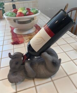 Gifts & Decor 12615 Playful Elephant Wine Holder, Multicolor 12 71H6eshb61L