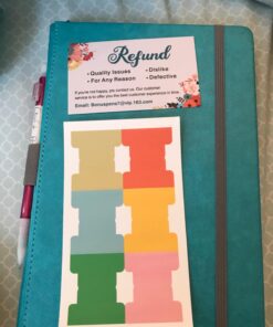 Lemome Thick Classic Notebook with Pen Loop A5 College Ruled Hardcover Writing Notebook with Pocket + Page Dividers Gifts, Banded, Large, 180 Pages, 8.4 x 5.7 in green 59 71H7GHDUwjL