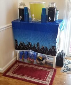 Fun Express Superhero Plastic Tablecloth - Birthday Party Table Decor Supplies - 1 Piece 21 71H8EhMkbcL