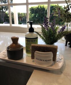 Mud Pie Give Me A Squeeze Sponge Caddy, 3" x 3", White 29 71H8LVKgGJL