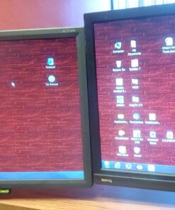 Mount-It! Triple Monitor Mount | 3 Monitor Desk Stand | Fits Three Computer Screens 19 20 21 22 23 24 Inches | C-Clamp Base | Heavy Duty Full Motion Tri Arms | VESA 75 100 Compatible up to 24 inches 64 71H8M5qP4TL