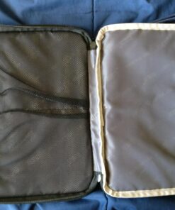 BUBM Double Layer Electronics Organizer, Travel Gadget Bag for Cables, Memory Cards, Flash Hard Drive and More, Fit for iPad or Tablet(up To 9.7")--Large, Dark Blue Large,2-layer 47 71HAw0oTKgL