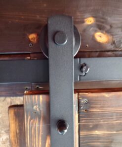 SMARTSTANDARD 6.6FT Barn Door Hardware kit, Barn Door Track, Sliding Door Hardware kit, Smoothly and Quietly -Heavy Duty Sturdy -Easy to Install, Fit 36"-40" Wide Panel (I Shape Hanger) 6.6 Feet 39 71HAzn9f2uL