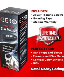 Tactical Quick Draw Gun Magnet Concealed Rifle & Shotgun Magnetic Holder Perfect as a Wall Mount Bed Mount Vehicle Car Gun Holder Mount in a Display Case for Fast Draw with Non-Scratch Coating 1 Pack 30 71HBArJ5gL