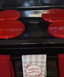 Reston Lloyd Electric Stove Burner Covers, Set of 4, Red 26 71HBLqs9ePL
