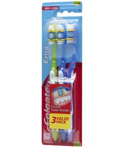 Colgate Extra Clean Full Head Toothbrush, Medium - 3 Count (Pack of 1) 14 71HBlT9vH6L