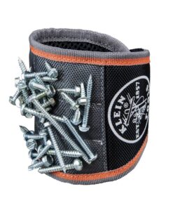 Klein Tools 55895 Magnetic Wristband, Tradesman Pro Tool Wristband Holds Wire Connectors, Screws, Nails, Drill Bits, With Breathable Mesh 27 71HCD9dNaPL
