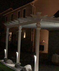 Alternative view of vita Valencia 12' x 16' Attached Vinyl Pergola