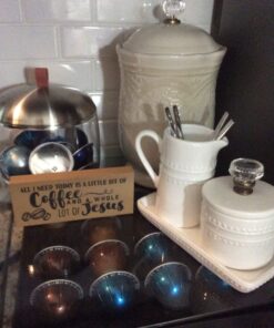 Mud Pie Farmhouse Inspired Vintage Doorknob Cream and Sugar Set, One Size, White 32 71HEUa2d9jL