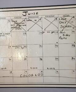 WallPops WPE0447 Large Monthly Dry Erase Calendar Decal, White & Off-White 31 71HF5OUbvLL