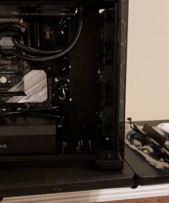 Corsair CORSAIR Crystal 570X RGB Mid-Tower Case, 3 RGB Fans, Tempered Glass - Mirror Black (CC-9011126-WW) 89 71HFHq9IWNL