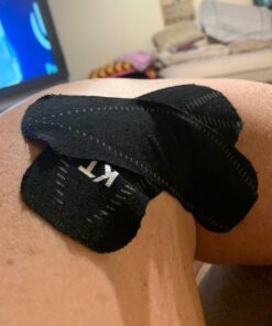 KT Tape, Pro Synthetic Kinesiology Athletic Tape, 20 Count, 10” Precut Strip Jet Black 34 71HFL4XjQFL