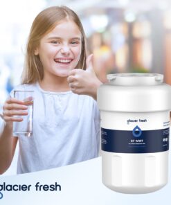 GLACIER FRESH MWF Water Filters for GE Refrigerators, NSF 42 Replacement for SmartWater MWFP, MWFA, GWF, HDX FMG-1, WFC1201, RWF1060, 197D6321P006, Kenmore 9991, 1 Pack 1 Count (Pack of 1) White 38 71HFLyTOIwL