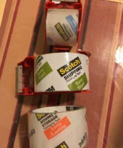 Scotch Heavy Duty Shipping Packing Tape, Clear, Holiday Shipping Supplies, 1.88 in. x 22.2 yd., 6 Tape Rolls with Dispensers 6 Count 46 71HFSz2fjEL