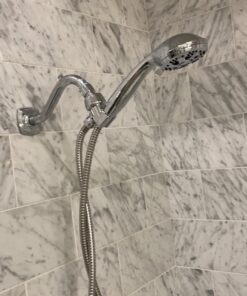 AquaDance High Pressure 6-Setting 3.5" Chrome Face Handheld Shower with Hose for the Ultimate Shower Experience! Officially Independently Tested to Meet Strict US Quality & Performance Standards! 2.5 Gallon Per Minute 26 71HFrivLIaL 3