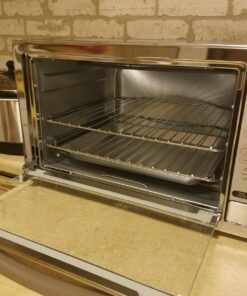 Oster Toaster Oven, 7-in-1 Countertop Toaster Oven, 10.5" x 13" Fits 2 Large Pizzas, Stainless Steel Convection Oven 32 71HI1k1kS6L