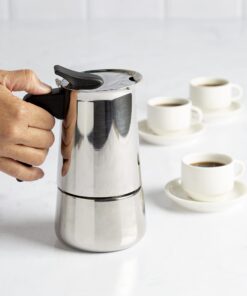 Primula Premium Stainless Steel Stovetop Espresso and Coffee Maker, 6-Cup 6-Cup Black Handle 19 71HIxeWuwNL