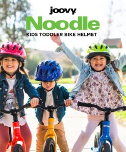 Joovy Noodle Bike Helmet for Toddlers and Kids Aged 1-9 with Adjustable-Fit Sizing Dial, Sun Visor, Pinch Guard on Chin Strap, and 14 Vents to Keep Little Ones Cool (Small, Greenie) Small 19 71HJOYZ2BOL