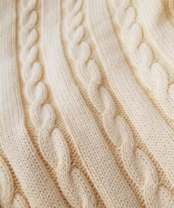 NTBAY 100% Pure Cotton Cable Knit Throw Blanket, Super Soft Warm 51x67 Knitted Throw Blanket for Couch, Sofa, Chair, Bed - Extra Cozy, Machine Washable, Comfortable Home Decor, Yellow Throw(51"x67") 33 71HKFsYtgRL