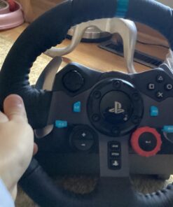 Logitech G29 Driving Force Racing Wheel and Floor Pedals, Real Force Feedback, Stainless Steel Paddle Shifters, Leather Steering Wheel Cover for PS5, PS4, PC, Mac - Black 30 71HKLEyeODL