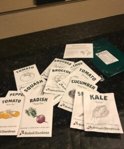 Certified Organic Vegetable Seeds for Planting Outdoors - 13 Seed Variety Pack of Veggie Heirloom Seeds Non GMO Organic Non Hybrid Open Pollinated for Home Garden - Tomato, Broccoli, Carrots, Fruit 34 71HKcxOq UL