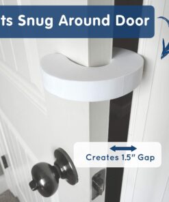 Wittle Door Pinch Guard - 4pk. Baby Proofing Doors Made Easy with Soft Yet Durable Foam Door Stopper. Prevents Finger Pinch Injuries, Slamming Doors, and Child or Pet from Getting Locked in Room 4 Pack 25 71HLN86cyyL