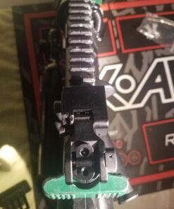 Feyachi Flip Up Iron Sight Front Rear Sight Compatible for Picatinny Rail and Weaver Rail of Rifle, Foldable Sights Black 70 71HLeaLptvL