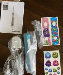 Philips Sonicare for Kids 3+ Bluetooth Connected Rechargeable Electric Power Toothbrush, Interactive for Better Brushing, Turquoise, HX6321/02 29 71HLuJfXJgL