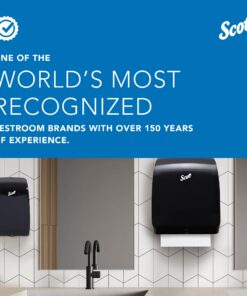 Scott® Professional Standard Roll Toilet Paper (04460), with Elevated Design, 2-Ply, White, Individually wrapped, (550 Sheets/Roll, 80 Rolls/Case, 44,000 Sheets/Case) 550 sheet (Pack of 80) 20 71HNeAQjOcL