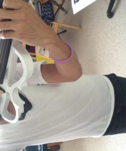 Cecilio Electric/Silent Violin - Style 2, Full Size (4/4) - Ebony Fittings - Metallic Pearl White - Includes Case, Bow, Rosin, Aux Cable, and Headphones 4/4-size 26 71HO4UsceHL