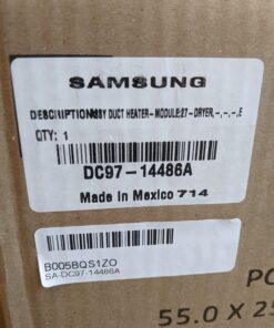 SAMSUNG DC97-14486A Heater Duct Assembly for Dryer, METAL 11 71HO7BNTKaL