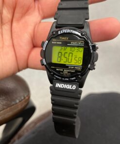 Timex Men's T5K463 Expedition Atlantis Black Resin Strap Watch 27 71HOe4fibRL