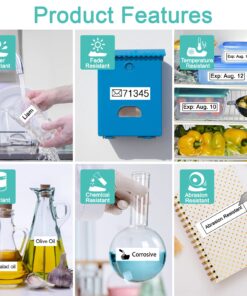 NineLeaf 2 Pack Compatible for Dymo D1 Label Tape 45013 A45013 S0720530 Black on White 12mm 1/2 inch x 23 Feet for Dymo Label Maker Refills LabelManager 160 210D 220P 260P 280 360D 420P Wireless PnP 11 71HPnuMIKL