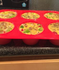 Silicone Texas Muffin Pans and Cupcake Maker, 6 Cup Jumbo, Set of 2, Professional Use Muffin Pan Jumbo 6 Cup 2PCS 37 71HQ7NLltyL