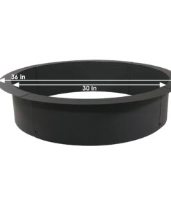 Sunnydaze 2mm Thick Steel Fire Pit Ring Insert - DIY Above or In-Ground Liner - 46-Inch Outer Diameter (30-Inch Inner Diameter) 30 Inch 22 71HQJdfKmTL