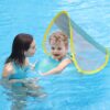 Free Swimming Baby Inflatable Baby Swim Float with Sun Canopy Size Improved Infant Pool Floaties Swimming Pool Toys for The Age of 3-72 Months(Blue, L) Blue Large