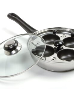 Norpro 8.5 Inch Skillet Set with Removable 4 Egg Poacher, 8 IN, as shown 5 71HSSvTImbL