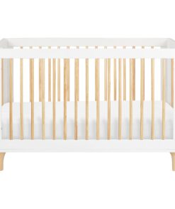 Babyletto Lolly 3-in-1 Convertible Crib with Toddler Bed Conversion Kit in White and Natural, Greenguard Gold Certified White/Natural 29 71HSlf3LcL