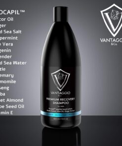 Alternative view of Hair Loss Shampoo for Men – Boosts Hair Growth and Thickening – DHT Blocker Fights Thinning and Alopecia – PROCAPIL Premium Formula with Castor Oil Peppermint Ginseng and Dead Sea Salt – 13.5 oz