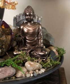 Top Collection Mini Shakyamuni Buddha Decorative Statue - Hand Painted Enlightened One Sculpture with Bronze Finish Look- 3-Inch Supreme Buddha Collectible Figurine 28 71HTeqZbvuL