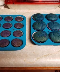 Silicone Muffin Pan & Mini Cupcake Baking Set (12 & 24 Cup) - Non Stick Mini Muffin Tin - BPA Free & Dishwasher Safe Silicon Bakeware Pans/Tins - Rubber Trays & Molds - Free Recipe eBook & Muffin Cups 12 & 24 Cup Set 33 71HW zsAR3L