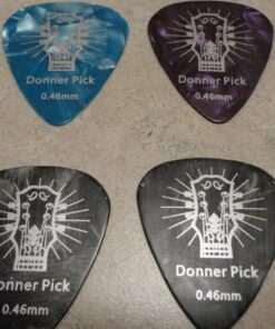 Donner Celluloid Guitar Picks 16 Pack with Tin Box includes Thin, Medium, Heavy & Extra Heavy Picks, for Acoustic Guitar Electric Guitar Ukulele 16 Pcs Picks Dazzle pattern 45 71HW8NAWOFL 1