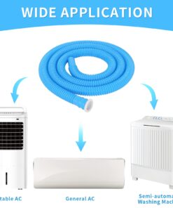 MyLifeUNIT Universal Air Conditioner Drain Hose, Inlet Hose for Semi-Automatic Washing Machine, 5.2 Ft 9 71HWVvh8wL