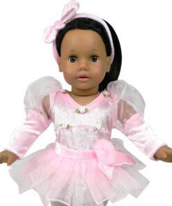 Sophia's - 18" Doll - Ballet Recital Set, Ballet Slippers & Tights - Light Pink 5 Piece 15 71HWu0xHhkL