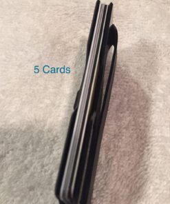 ROCO MINIMALIST Aluminum Slim Wallet RFID BLOCKING Money Clip - No.2 Black 53 71HWuxLdl5L