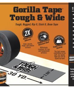 Alternative view of Gorilla 6003001 Tough & Wide Duct Tape, 30yd, Black