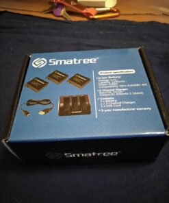 Smatree Battery (3 Pack) and 3-Channel Charger Compatible for Gopro Hero 4 (NOT for Hero 5) 39 71HXN5FEruL